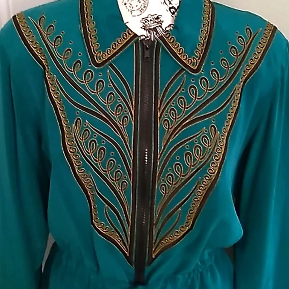 Bob Mackie Wearable Art Silk Jacket - Size S - Picture 5 of 8